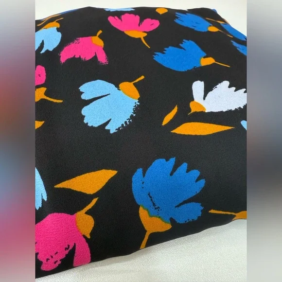 NWT J.CREW Top  Floral Ruffle Neck Button Down Blouse size S - Picture 9 of 9